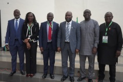 Group Photograpgh,  of the ICPC Chairman, Prof. Bolaji Owasanoye, SAN  and  some speakers at the workshop