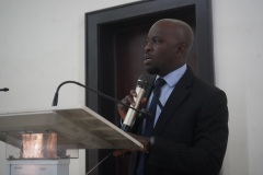 ICPC Staff,  Olakunle Akinsola giving  his presentation