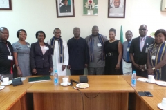 ICPC Chairman Ekpo Nta with Members of University of Ibadan Alumni Association, Abuja Branch