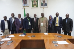 Group Photograph with the  Chairman of ICPC, Dr. Musa Adamu Aliyu, SAN ,management staff and  the NIBSS delegation,.