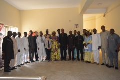 A group photograph of management staff of ICPC and officials of Transparency International