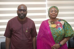 ICPC Chairman Prof. Bolaji Owasanoye, SAN and Director General National Agency for the Prohibition of Trafficking in Persons (NAPTIP), Imaan Sulaiman