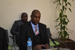 ICPC Acting Chairman, Dr. Musa Usman Abubakar, speaking during the courtesy visit