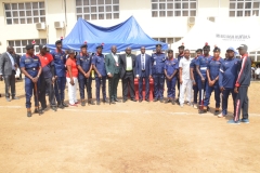 Chairman of ICPC, Dr. Musa Adamu Aliyu, SAN ,Secretary to the Commission, Mr. Clifford Okwudiri Oparaodu and some of the training officers,