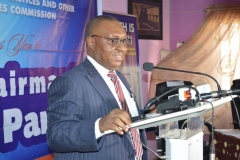 01-Secretary-to-the-Commission-Dr.-Elvis-Oglafa-delivering-the-welcome-address-at-the-media-parley