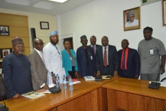 Group Photograph of ICPC Chairman, Prof. Bolaji Owasanoye and Delegation of REA.