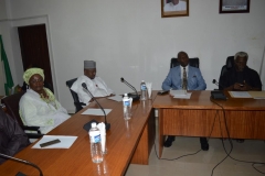 ICPC Chairman, Ekpo Nta and members of the Senate Committee on Anti-Corruption and Financial Crimes who were on oversight visit to the Commission