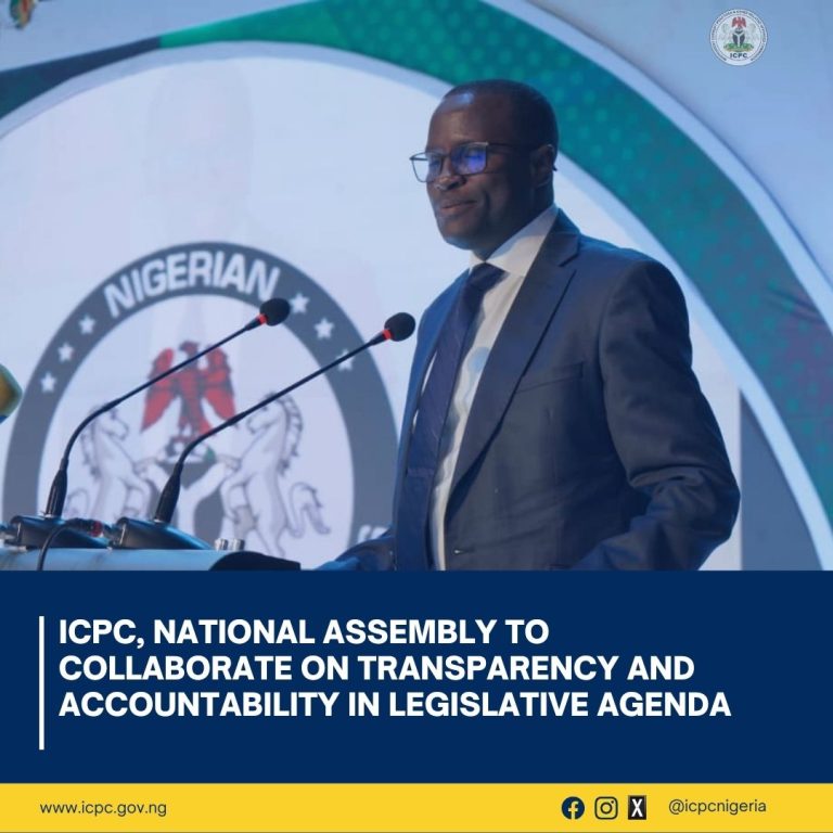 ICPC, National Assembly to Collaborate on Transparency and Accountability in Legislative Agenda