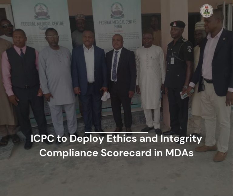 ICPC to Deploy Ethics and Integrity Compliance Scorecard in MDAs