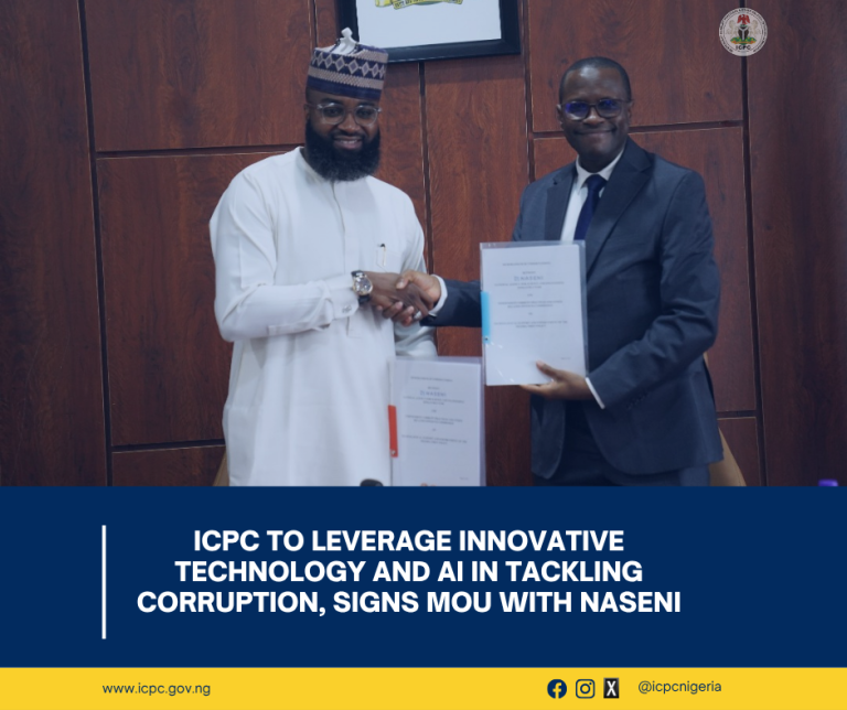 ICPC to Leverage Innovative Technology and AI in Tackling Corruption, Signs MoU with NASENI