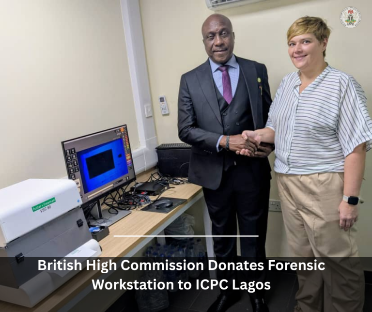British High Commission Donates Forensic Workstation to ICPC Lagos