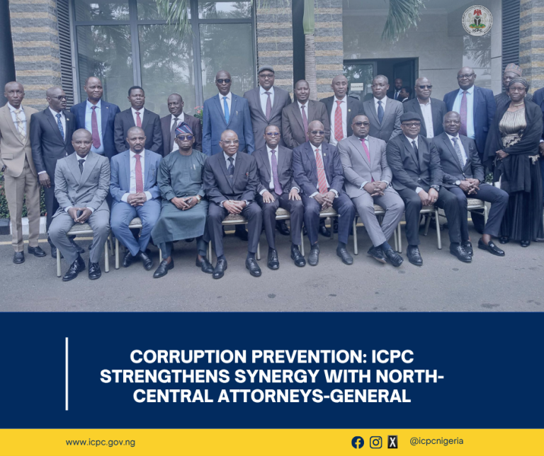 Corruption Prevention:  ICPC Strengthens Synergy with North-Central Attorneys-General
