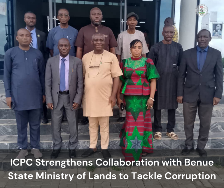 ICPC Strengthens Collaboration with Benue State Ministry of Lands to Tackle Corruption
