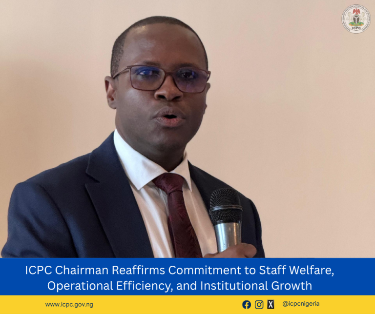 ICPC Chairman Reaffirms Commitment to Staff Welfare, Operational Efficiency, and Institutional Growth