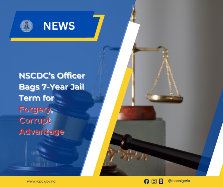 NSCDC’s Officer Bags 7-Year Jail Term for Forgery, Corrupt Advantage