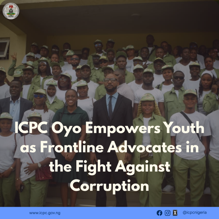 ICPC Oyo Empowers Youth as Frontline Advocates in the Fight Against Corruption