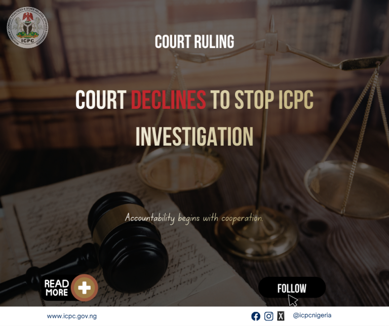 Court Declines Jurisdiction in Suit Seeking to Restrain ICPC from Investigation